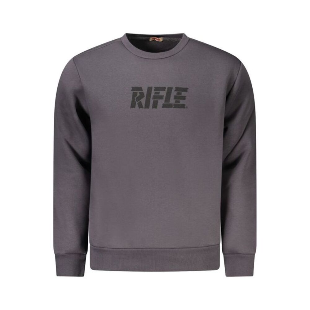 Rifle Gray Cotton Men Men's Sweatshirt